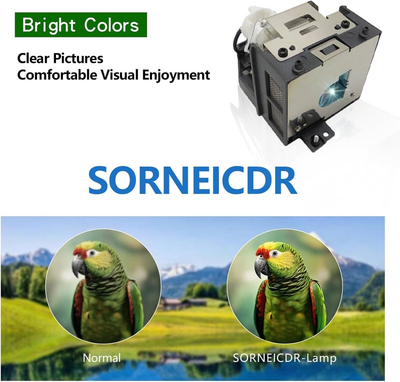 SORNEICDR AN-100LP Replacement Projector Lamp Bulb Compatible with Sharp XR-105/10S 10X/11XC/20S/20X/HB007/HB007X;XG-MB50X/MB50XL/MB55/MB55X/MB65/MB65X/MB67/MB67X;XV-Z3100/Z3000/Z100, with Housing - Image 3